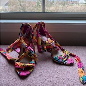 Gianni Bini Ankle Wrap Heels